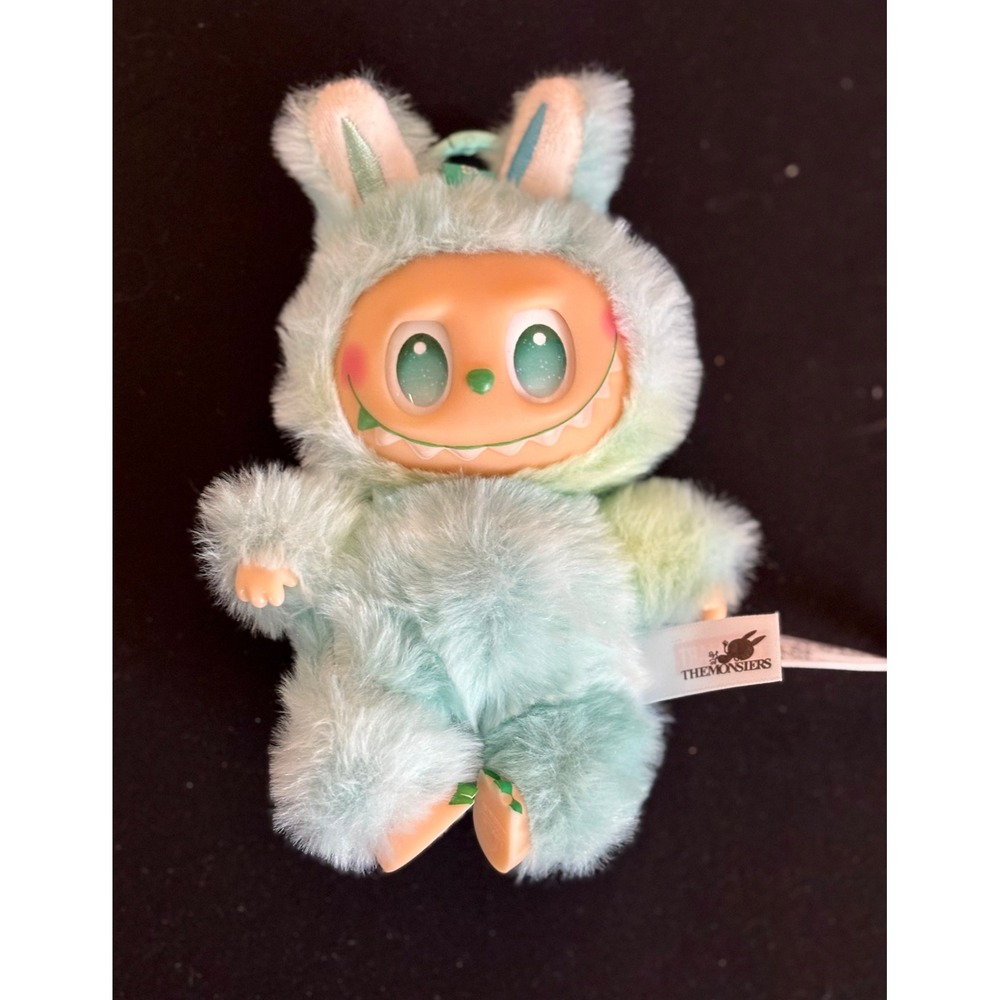Pop Mart The Monsters Labubu Plush Doll Serenity Gray All Black Lot Authentic - Picture 5 of 8